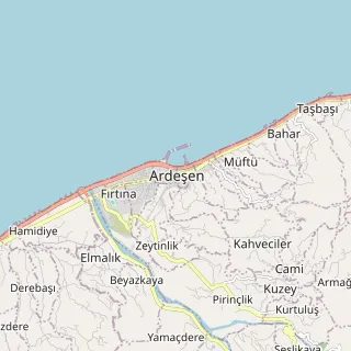 Ardeşen Haritası