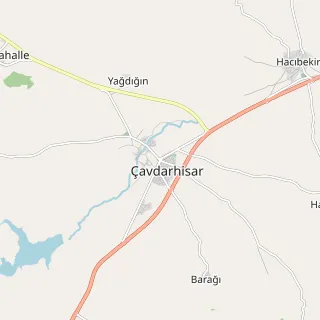 Çavdarhisar Haritası