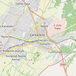 Çerkezköy Haritası