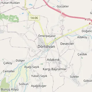 Dörtdivan Haritası