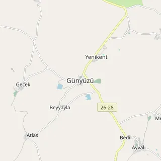 Günyüzü Haritası