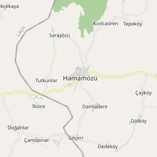 Hamamözü Haritası