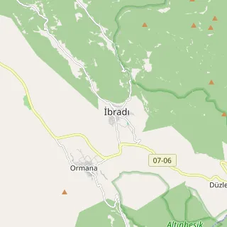 İbradı Haritası