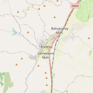 İncesu Haritası