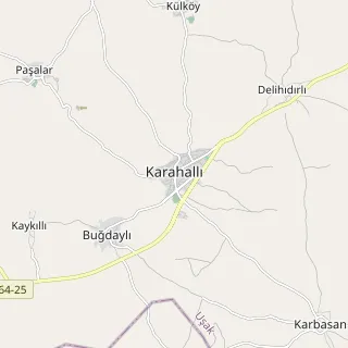 Karahallı Haritası