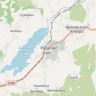 Pazarcık Haritası