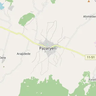 Pazaryeri Haritası