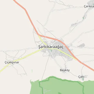 Şarkikaraağaç Haritası
