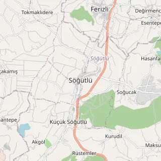 Söğütlü Haritası