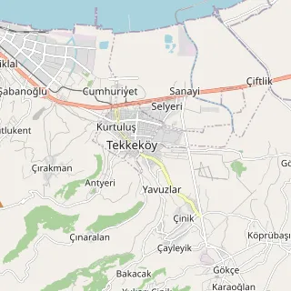 Tekkeköy Haritası