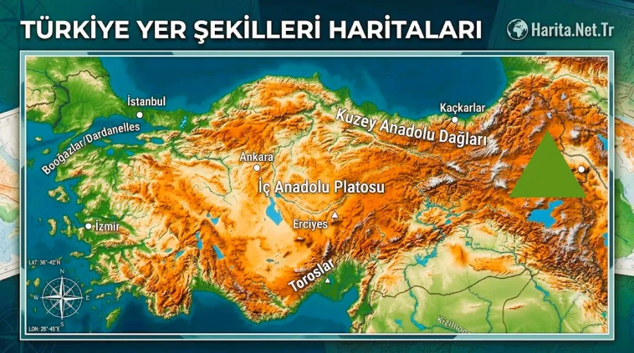 Türkiye Yer Şekilleri Haritaları